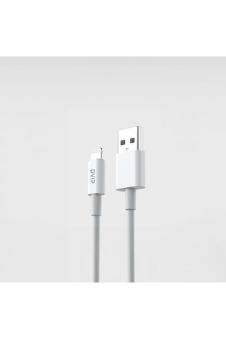 Dvıp L33 6a 120w Usba To Lightning Hızlı Şarj Kablosu 1m Beyaz
