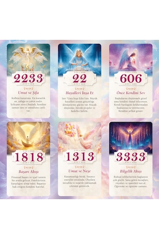 Melek Sayıları / 70 Kart Numeroloji Tarot Kehanet Destesi
