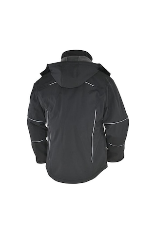 Softshell İş Montu Su Geçirmez Ceket Siyah Sarı