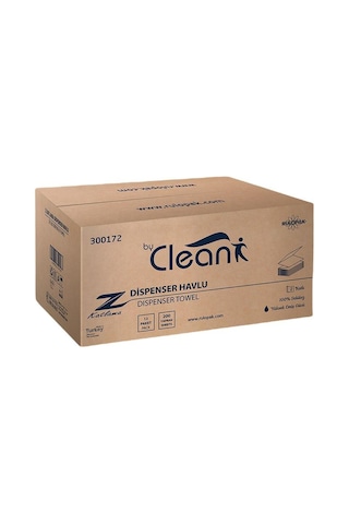 Rulopak By Clean Z Katlama Havlu Kağıt 2 Katlı 200 Yaprak 12'Li Paket