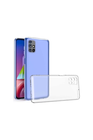 Rba Aksesuar Galaxy Uyumlu M51 Kılıf Rba Kamera Korumalı Süper Silikon Kapak - Renksiz Çok Renkli