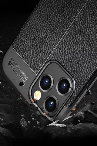 Apple iPhone Uyumlu Uyumlu 12 Pro Max Kılıf Auto Focus Kapak - Siyah