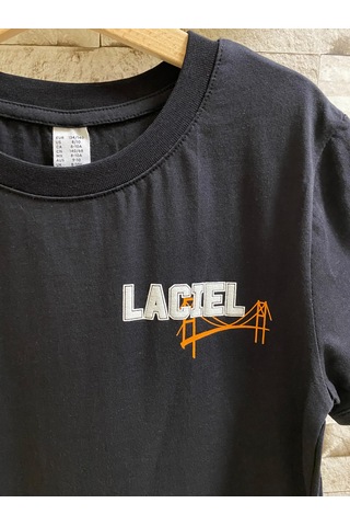 Laciel Paris İstanbul Baskılı Çocuk Tişört SIYAH
