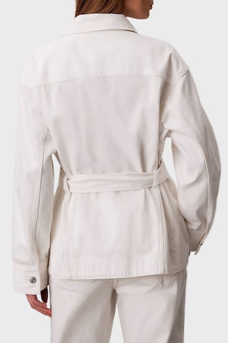 Calvin Klein Bayan Kot Ceket Lv047f759g Asn Beyaz Beyaz