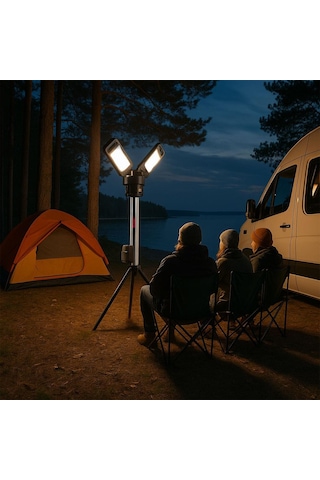Kress Kuf09.9 20volt 2000/4500 Lümen Profesyonel Kule Tipi Teles Açık Gri