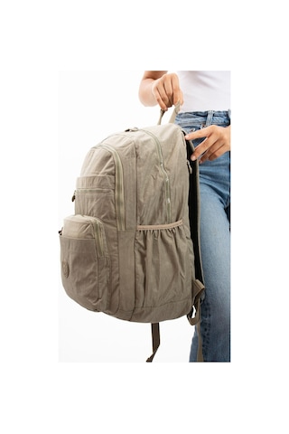 Ultra Hafif Çok Cepli Su Geçirmez Sırt Çantası Unisex Vizon Model: 571-1b - Vizon