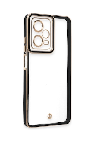 Xiaomi Redmi Note 12 5g Kılıf Liva Lens Silikon - Siyah Mavi