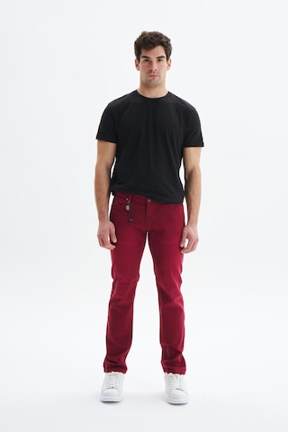 Arma Erkek Jean Slim Fit Dar Kesim Likralı Esnek Kot Pantolon K9ppd0520 Bordo