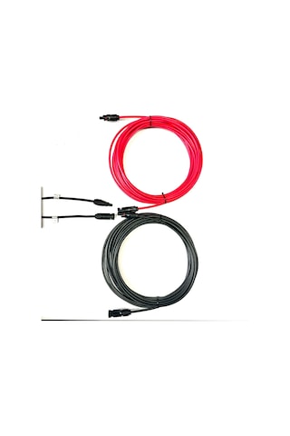 15+15 Metre Çift Taraflı Mc4 Konnektörlü Kablo 6 Mm