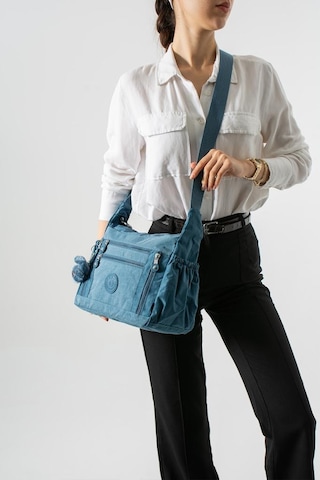 Baginn Klinkır Hafif Yağmur Geçirmez Kadın Postacı Çanta Çok Cepli 30 20 Cm Omuz Çantası 571 Collection Mavi