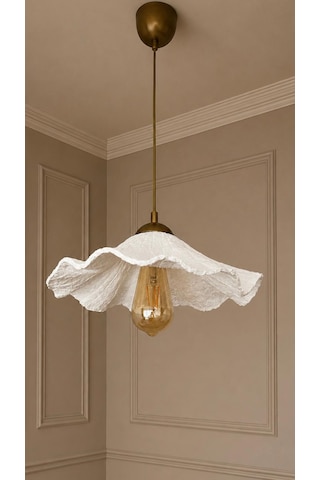 Lioraa Lighting Flora Solo 36 Cm Sarkıt Avize Kırık Beyaz
