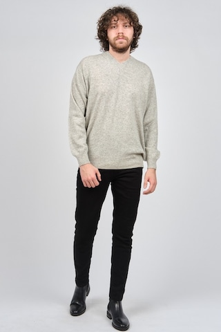 Ida Erkek Lambswool V Yaka Kazak 0593130 Gri Gri