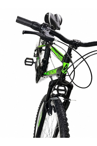 Action 26 Jant 21 Vites Ön Amortisörlü Dağ Bisikleti Yeşil - Siyah