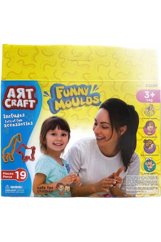 Art Craft Eğlenceli Kalıplar 19 Parça - Oyun Hamuru Şekilleri