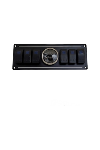 Shuıvan Switch Panel 6'lı Dijital Seviye + Voltmetre Kontrol Paneli-1742