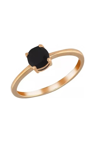 Lair Doğal Siyah Spinel İle Gümüş Halka 271285402 Siyah