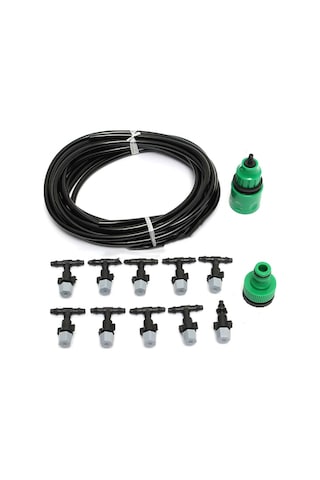 Trendooze Ucu Teras Sulama Su Sprinkler Soğutma Sistemi Sisleme Sisleme Mikro Hava Damlatıcı Bahçe 5m 10 & Jj