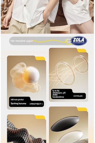 Eternal Luck Çift Aynalı Güneş Korumalı Nefes Alabilen Kask Gri