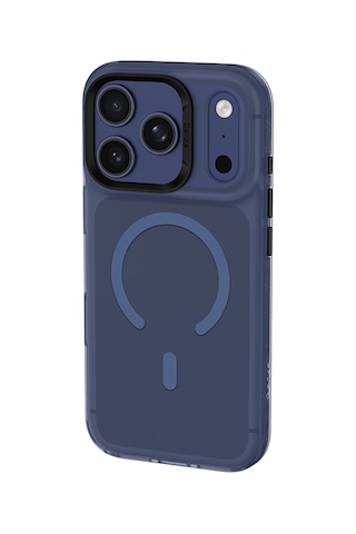Apple Uyumlu iPhone 17 Pro Max Kılıf M-safe Şarj Özellikli Benks C-magnet Lucid Armor Kapak Mavi Mavi