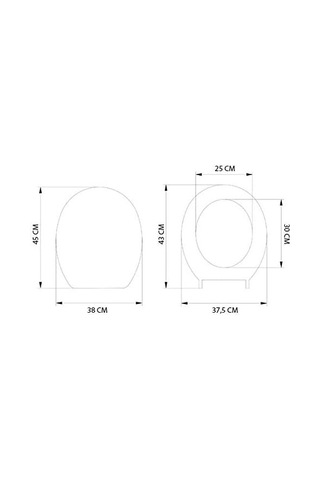 Geseus Home Siyah Granit Desen Klozet Kapağı Çok Renkli
