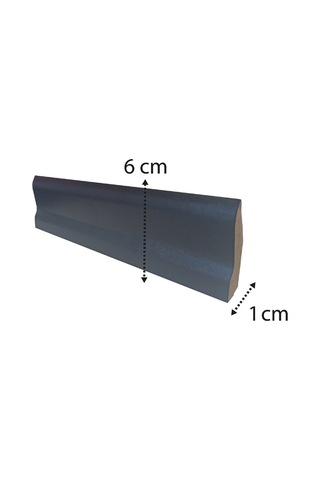 Columba Siyah Mdf Süpürgelik 6 Cm