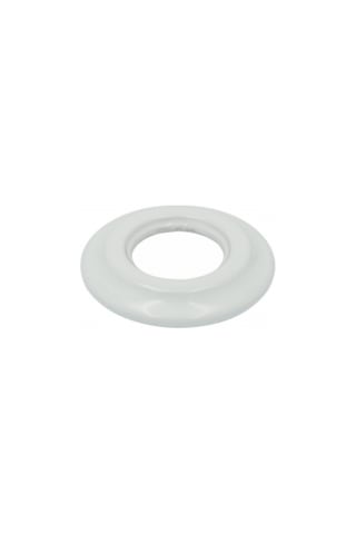 Porselen Yuvarlak Çerçeve 100 100 Mm 1 Gözlü, Sıva Altı - Beyaz