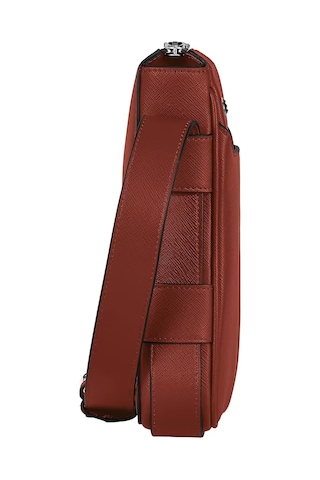 Montblanc Sartorial Deri Dikey Postacı Çantası 222935 Kırmızı