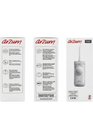Arzum AR5300 Sensible Touch Şarjlı Ağız Duşu Ipx7, 4 Mod