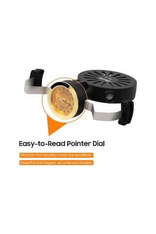 Novahub Guitto Ghd-03 Gitar Nemlendirici Seti, Higrometre, Akustik Gitar Bakım Aracı, Taşınabilir Ses Deliği Klipsli