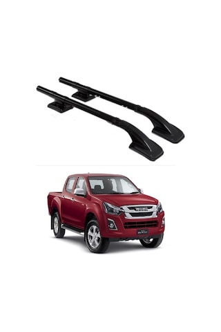 ISUZU DMAX 2012-2016 ARA ATKISIZ TAVAN ÇITASI PORT BAGAJ SİYAH