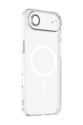 Apple Uyumlu iPhone 17 Air Magsafe Özellikli Kamera Lens Koruma Sert Fox Kılıf Şeffaf