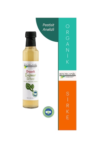 Organik Enginar Sirkesi 250ml Pestisit Analizli