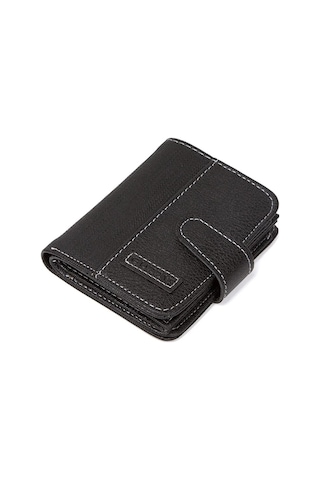 Newish Polo Erkek Kot Kumaş Bozuk Ve Kağıt Para Kartlık Ve Cüzdan New134 - Siyah