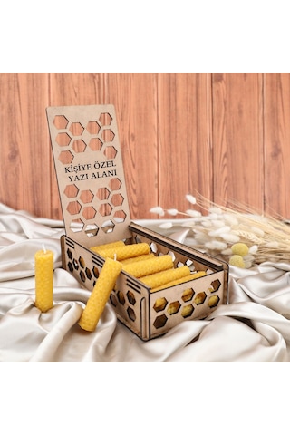 Doğal Sarma Bal Mumu Seti 20 Li 7cm X 2cm