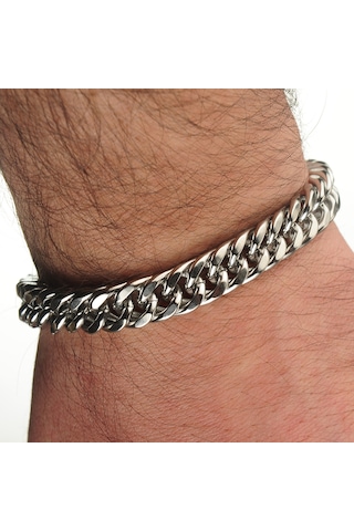 316L Modern Erkek Çelik Bileklik Zincir Takı Aksesuar B24 T5