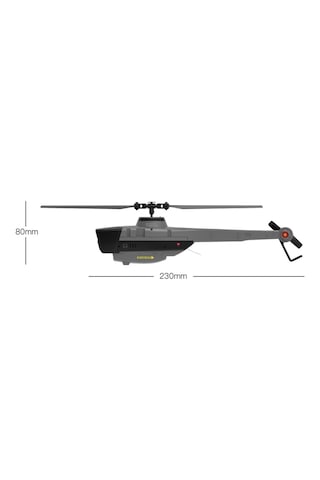 2 Bataryalı Rc Keşif Helikopteri Craftlz Mini Recon Drone Helikopter Gerçekçi Tasarım & Led Işıklar