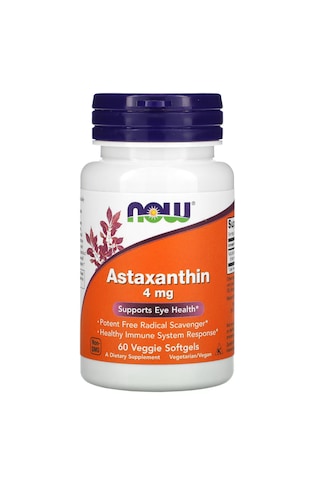 Now Foods Astaxanthin 4 Mg 60 Vegetarian Capsules