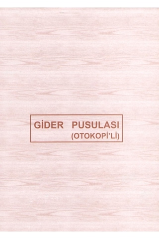 DİLMAN OTOKOPİLİ GİDER PUSULASI 2 NÜSHA 50 YAPRAK
