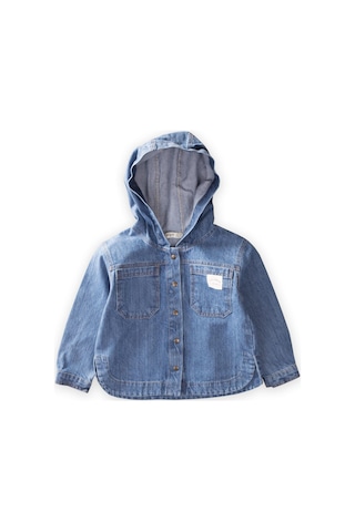 Cigit Kapşonlu Kot Ceket 2-7 Yaş Mavi Mavi