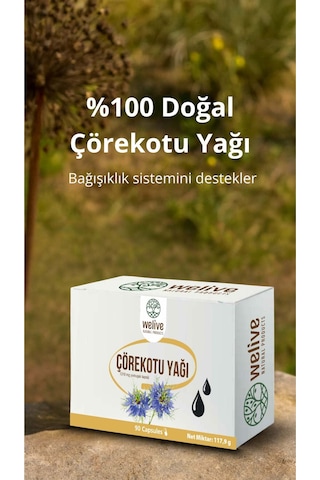 Çörekotu Yağı 90 Kapsül Soğuk Sıkım, %100 Doğal,