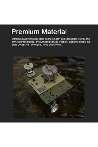 Bloomnest Ultra Taşınabilir Siyah Piknik Masası Küçük Boy Katlanır Kamp Hafif Barbekü Alüminyum & - Yq Siyah Siyah