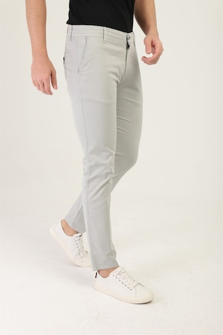 Tom Free Store Erkek Likralı Esnek Kumaş Pamuklu Yumuşak Dokulu Chino Pantolon Gri