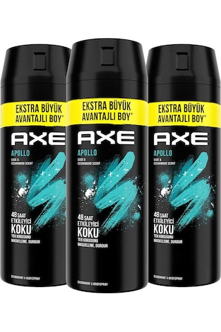 Axe Erkek Apollo Sprey Deodorant 3 x 200 ML