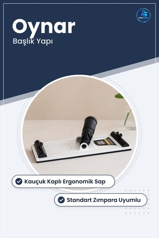 Oynar Saplı Zımpara Malaı Kauçuk Sap Plastik Gövde Ahşap Mobilya
