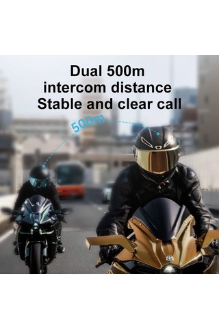 Kask Bluetooth 5.4 Kulaklık El Feneri Aydınlatma Led İle 500m Ara Bağlantı 2 İn 1