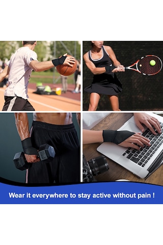 Padalink Otomatik Isıtmalı Spor Bileklik - Basketbol, Tenis, Masa Tenisi İçin Konforlu Destek