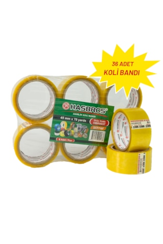 Hasbros 45mmx70 Yards Koli Bandı - 36 Adet