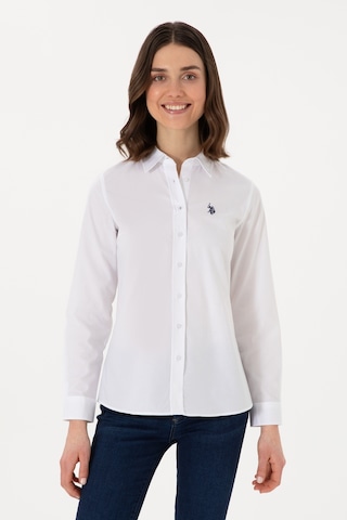 U.s. Polo Assn. Kadın Beyaz Gömlek Basic 50298113-vr013 Beyaz