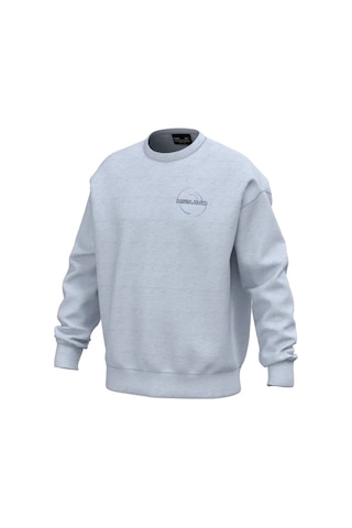 Mizuno Athletic Crew Neck Erkek Sweatshirt Gri Çok Renkli