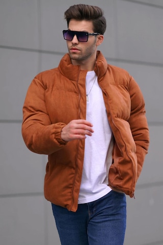 Madmext Kahverengi Nubuk Erkek Şişme Mont 6802-kahverengi Kahverengi
